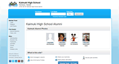 Desktop Screenshot of kaimukihighschool.org