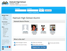 Tablet Screenshot of kaimukihighschool.org